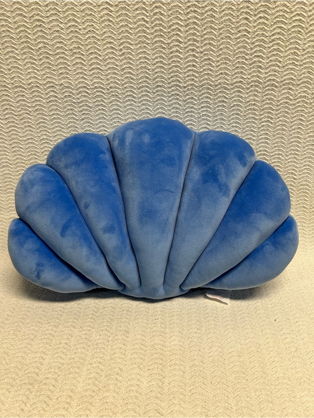 truly lou /  blue velour shell accent pillow